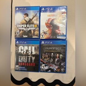 4 PS4 games- No issues